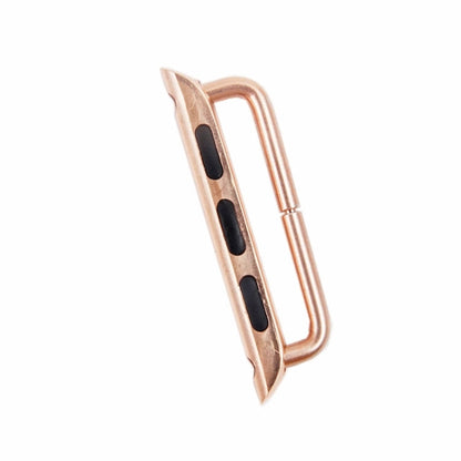 Skorter | For Apple Watch 38 / 40 / 41mm Metal band connector Metal clasp, Pair (Rose gold)