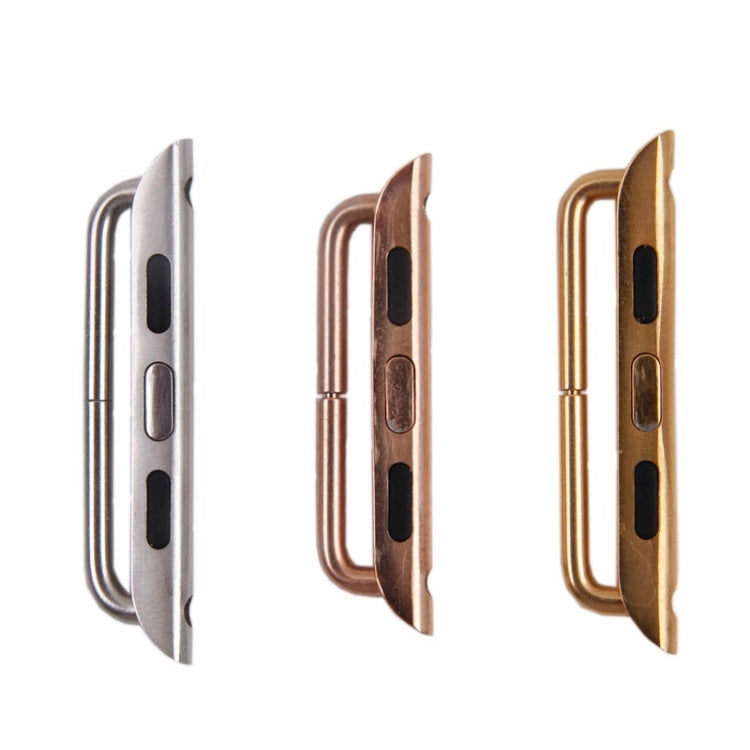 Skorter | For Apple Watch 38 / 40 / 41mm Metal Band Connection Metal Closure, Pair (Silver)