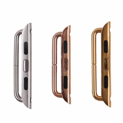 Skorter | For Apple Watch 38 / 40 / 41mm Metal Band Connection Metal Closure, Pair (Silver)