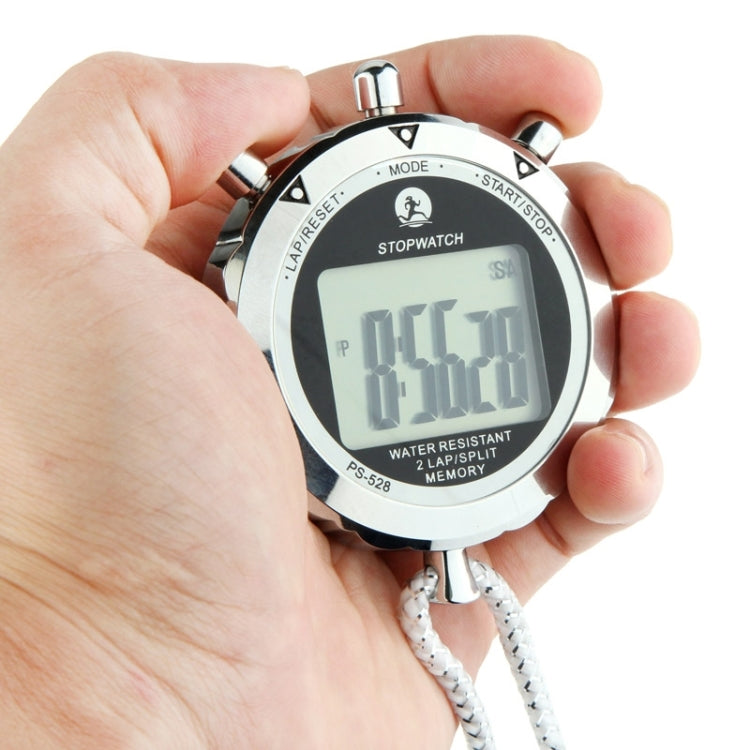 Skorter | PS528 Metal Stopwatch Professional Chronograph Handheld Digital LCD Sports Counter Timer with Strap
