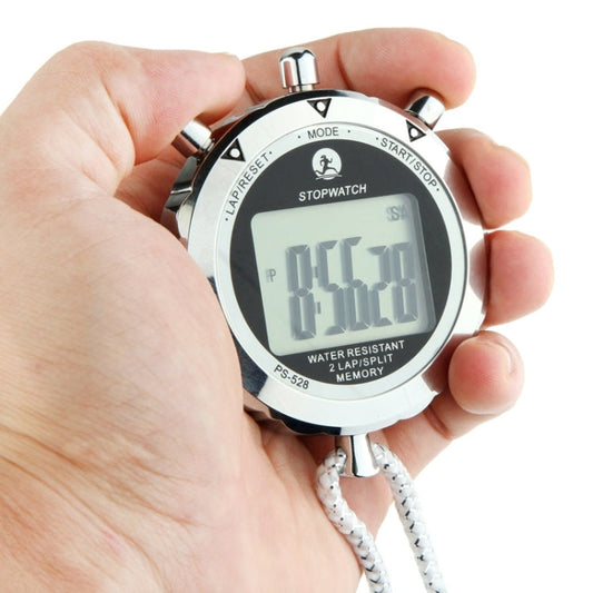 Skorter | PS528 Metal Stopwatch Professional Chronograph Handheld Digital LCD Sports Counter Timer with Strap
