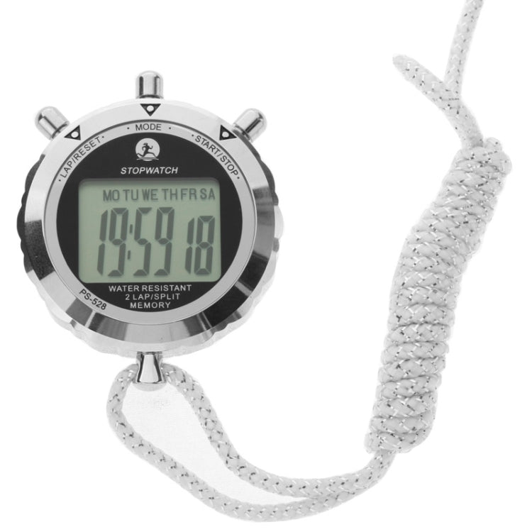 Skorter | PS528 Metal Stopwatch Professional Chronograph Handheld Digital LCD Sports Counter Timer with Strap