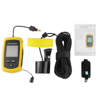 Skorter | Portable Fish Finder with 2.0 inch Display, Depth Readings From 2.0 to 328ft (0.6-100m)(Yellow)