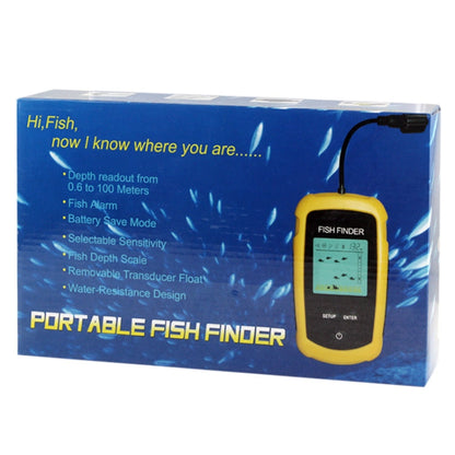 Skorter | Portable Fish Finder with 2.0 inch Display, Depth Readings From 2.0 to 328ft (0.6-100m)(Yellow)