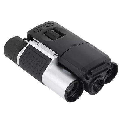 Skorter | DB618B 10X25 Zoom 10mm Objective Lens HD 1280x960P 1.5 inch LCD Screen Binocular Telescope Digital Camera(Black Silver)