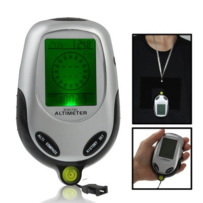 Skorter | 6 in 1 (Altimeter, Barometer, Compass, Thermoeter, Time & Calendar) Multifunction Digital Compass