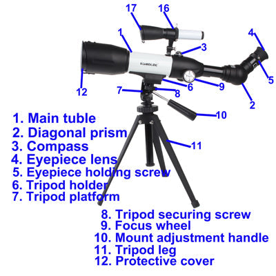 Skorter | F350 x D70 Astronomical Telescopes (Expansion Length: 500mm, Stents Expansion Height: 400mm)