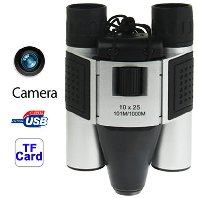 Skorter | 10×25mm 5 in 1 (Binocular Camera + Video Camera + Digital Camera + PC Cam + TF Card Reader) Digital Camera Binoculars,  Field of View: 101m/1000m, Size: 135 × 100 × 24mm