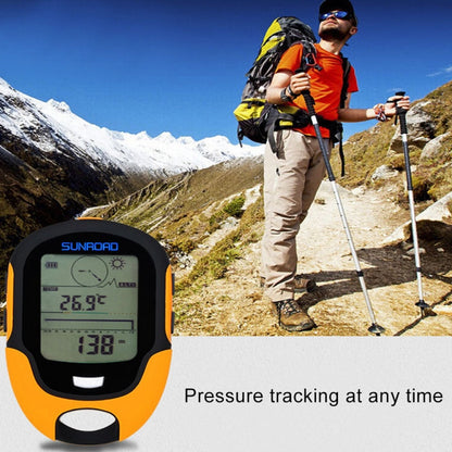 Skorter | SUNROAD Multi-Function LCD Digital Altimeter with Compass & Barometer & Thermometer & Hygrometer & Weather Forecast & LED Flashlight and Clock