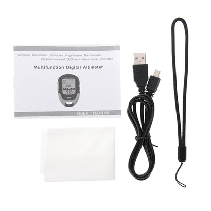 Skorter | SUNROAD Multi-Function LCD Digital Altimeter with Compass & Barometer & Thermometer & Hygrometer & Weather Forecast & LED Flashlight and Clock