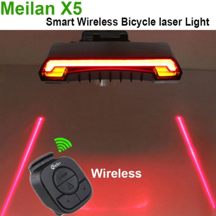 Skorter | Meilan X5 Wireless Remote Control Laser Tail Lamp for Bicycle, Waterproof Level: IPX4