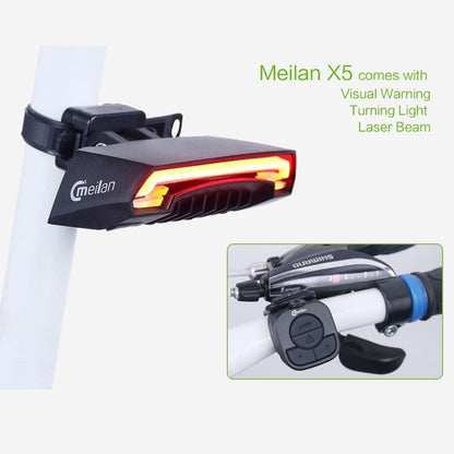 Skorter | Meilan X5 Wireless Remote Control Laser Tail Lamp for Bicycle, Waterproof Level: IPX4