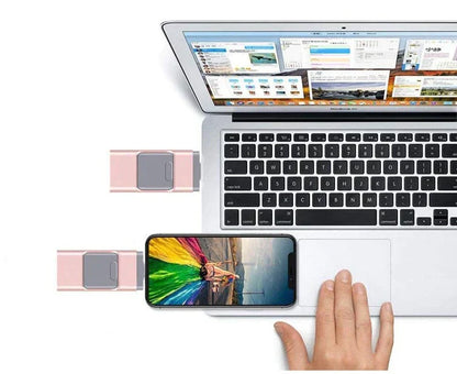 Skorter | DataFlex 4-in-1 Memory Stick – USB Storage for Phone, Tablet and PC