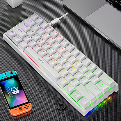 Skorter | K620 Mini Gaming Mechanical Keyboard - 61 Keys RGB
