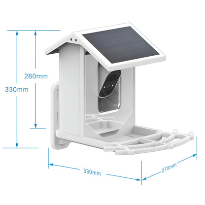 Skorter | Auxco | Smart Bird Feeder with 1080P HD Camera, AI Bird Recognition & Solar Charging