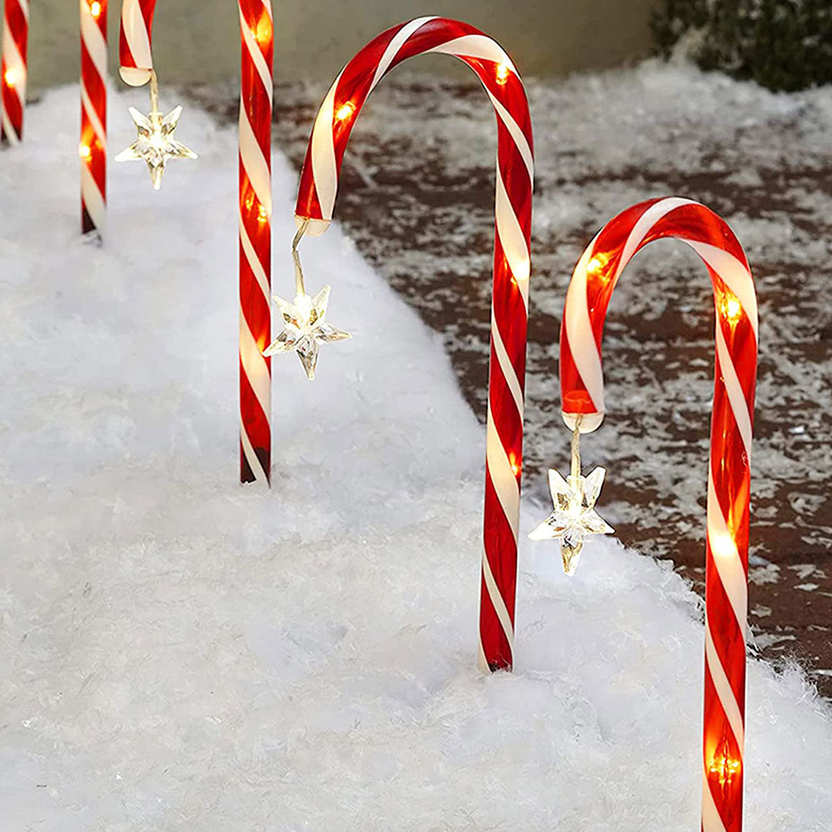 Skorter | Candy Cane Lane LED Solar Lamp