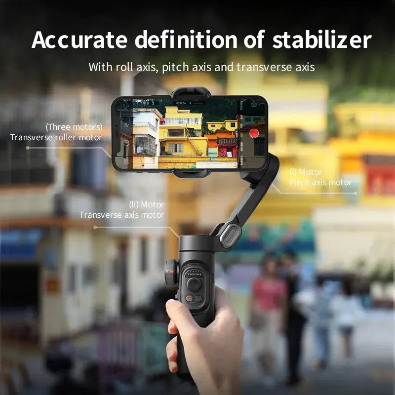Skorter | 3-Axis Smartphone Gimbal Stabiliser with AI Tracking & Face Detection – Alvion