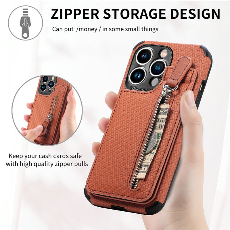Skorter | Vegan Leather Wallet Case for iPhone