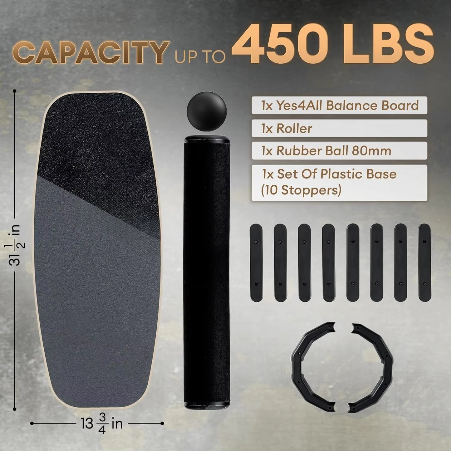 Skorter | 2-in-1 Balance Board Set with Roller & Ball – 9 Adjustable Modes Surf & Wobble Trainer