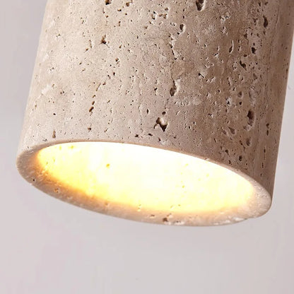Skorter | LysSten – Built-in travertine chandelier for hallways and staircases