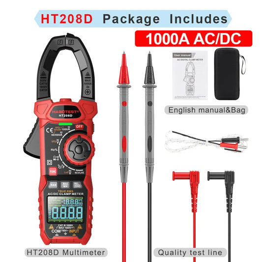 Skorter | HT208A/D True RMS Digital Clamp Meter Multimeter
