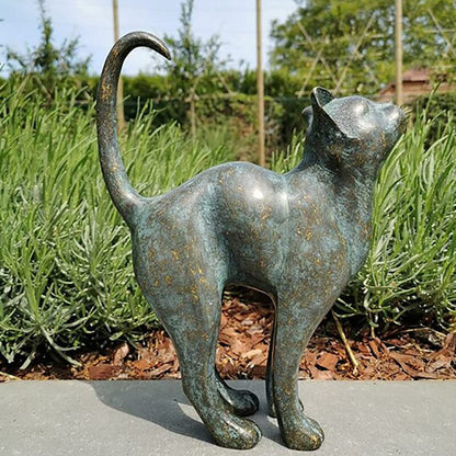 Skorter | Enchanting Garden Cat Statues - Purr-fect Resin Decoration