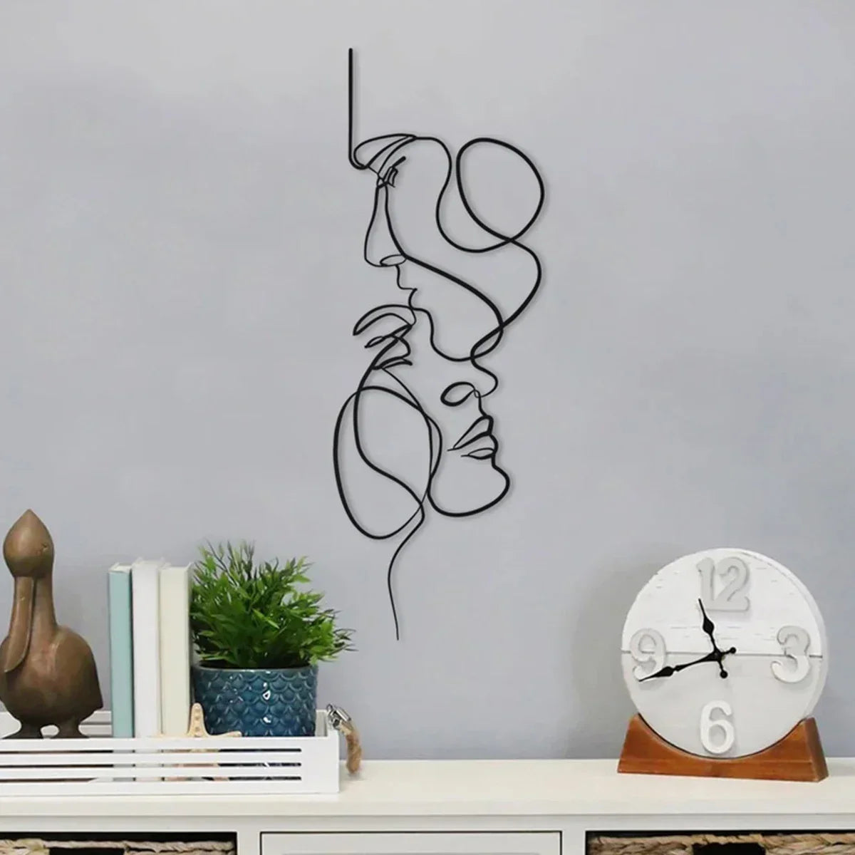 Skorter | Black Metal Wall Art | Abstract Wall Sculpture