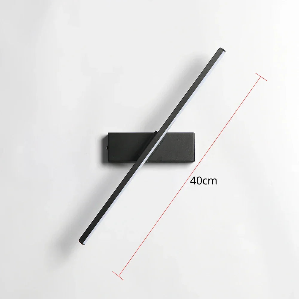 Skorter | Modern roterande sänglampa för sovrummet - Justerbar LED-vägglampsockel