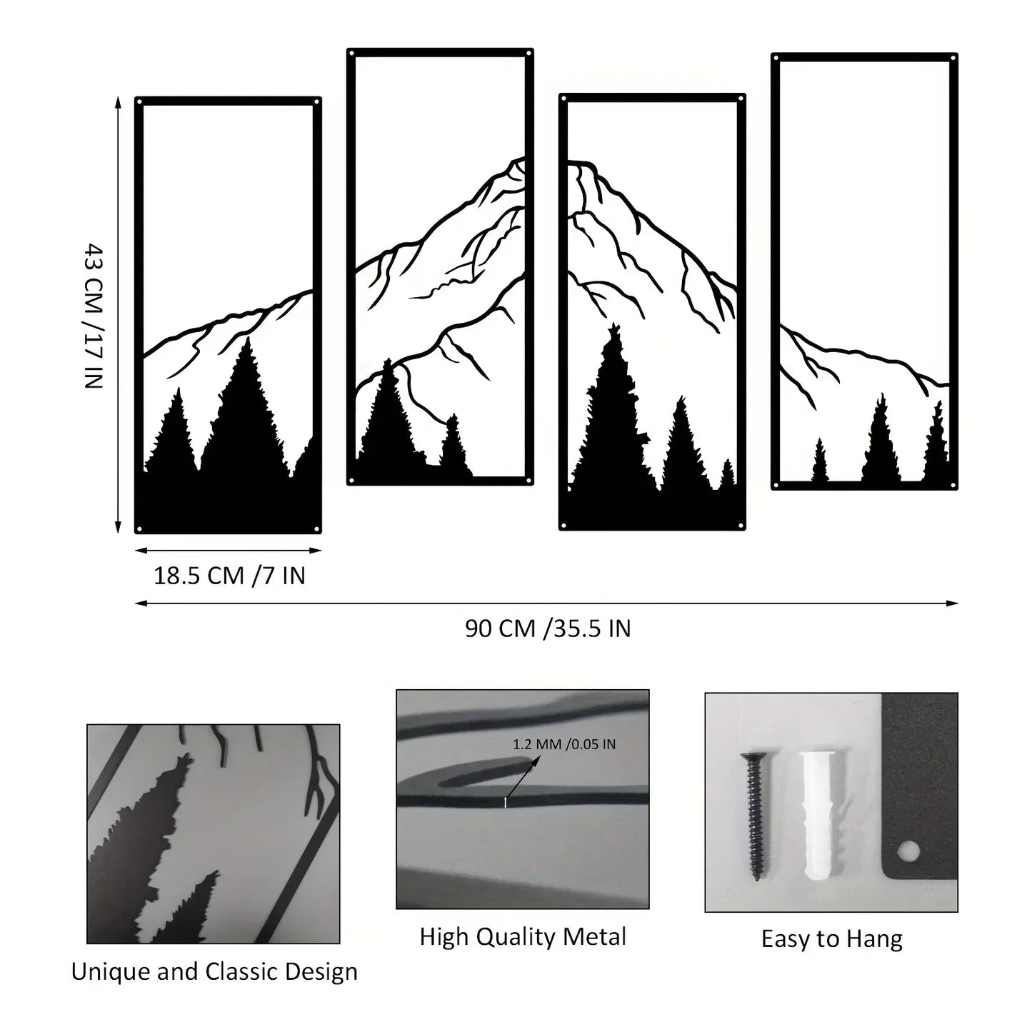Skorter | Mountain Frame Unique Wall Art