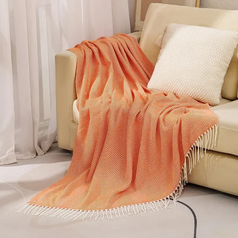 Skorter | Nordic Stripe Throw Sofa Blanket