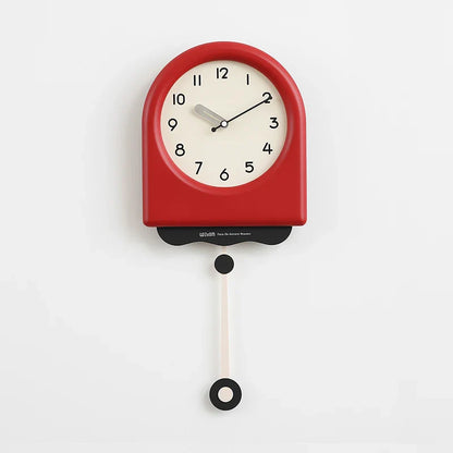 Skorter | Cream Pendulum - Korean Style Wall Clock with Modern Design