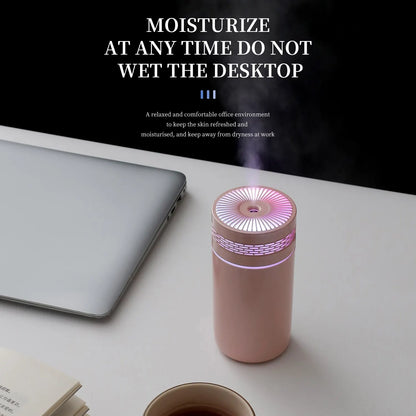 Skorter | 250ML Portable Car Humidifier - USB LED Essential Oil Diffuser