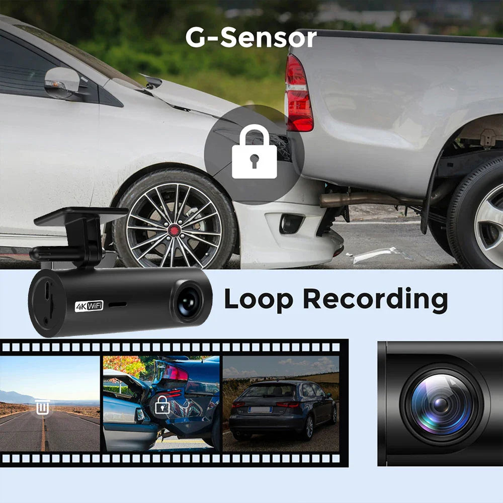 Skorter | 4K Car Dash Cam with WiFi & 24h Parking Monitor