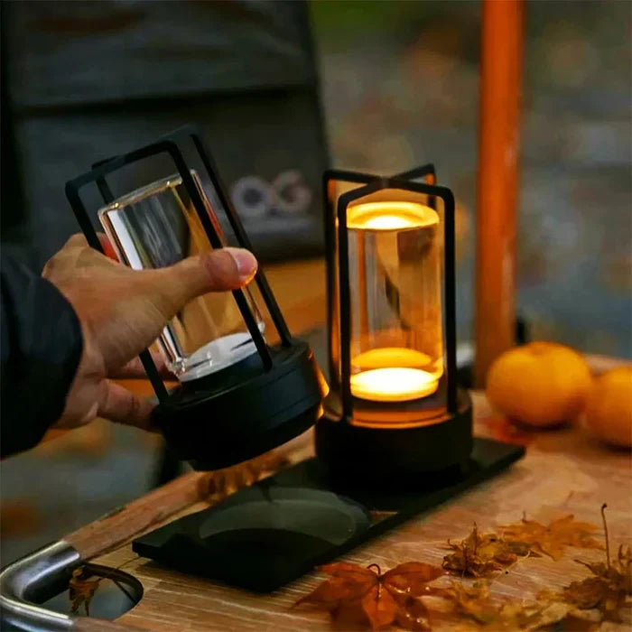 Skorter | LED Cordless Table Lamp – Battery Operated Nordic Design - LED with Touch Control, Suitable for Bedroom, Home, Outdoor - Ideal Night Light