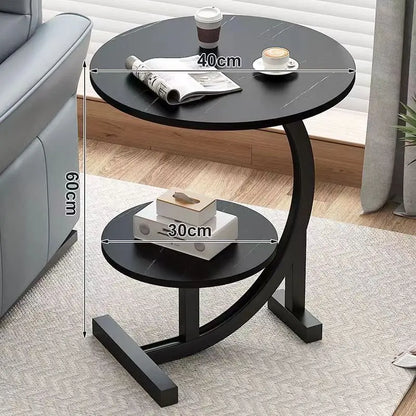 Skorter | CasaLune Luxury Two-Tier Portable Side Table – Compact, Modern & Functional Design
