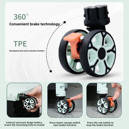 Skorter | Folding Shopping Trolley with Silent Wheels – EasyCart