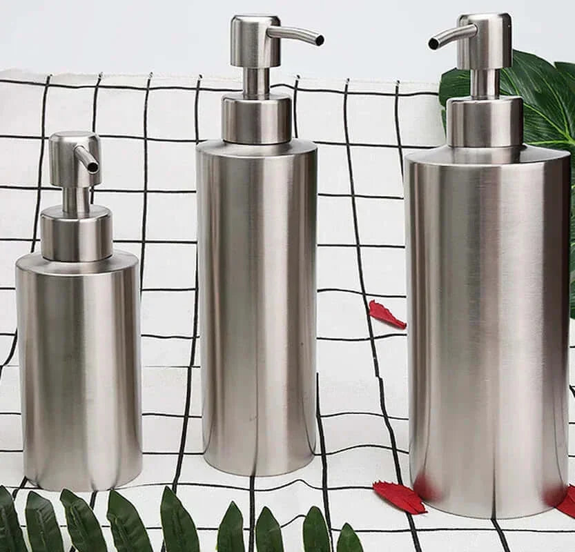 Skorter | Elegant Stainless Steel Hand Pump Soap Dispenser 250ml/350ml/550ml