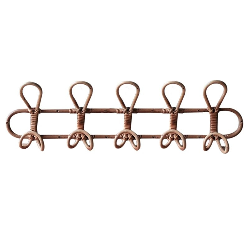 Skorter | Children's Perennial Rattan Wall Hook Organizer - 3 & 5 Hooks