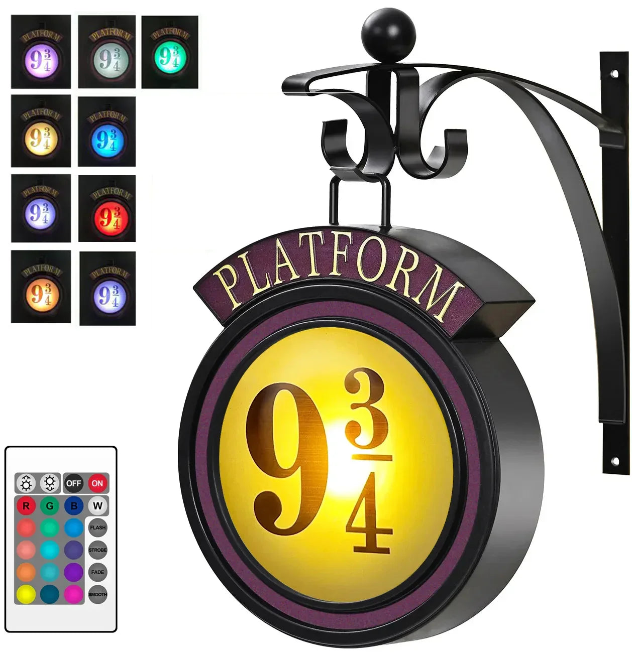 Skorter | Harry Potter 9 3/4 Figur Nattduksbordslampa LED Magiska Vägglampor Plattform Hogwarts 3D-lampa Harrys Rumsdekoration Barnfödelsedagspresent 