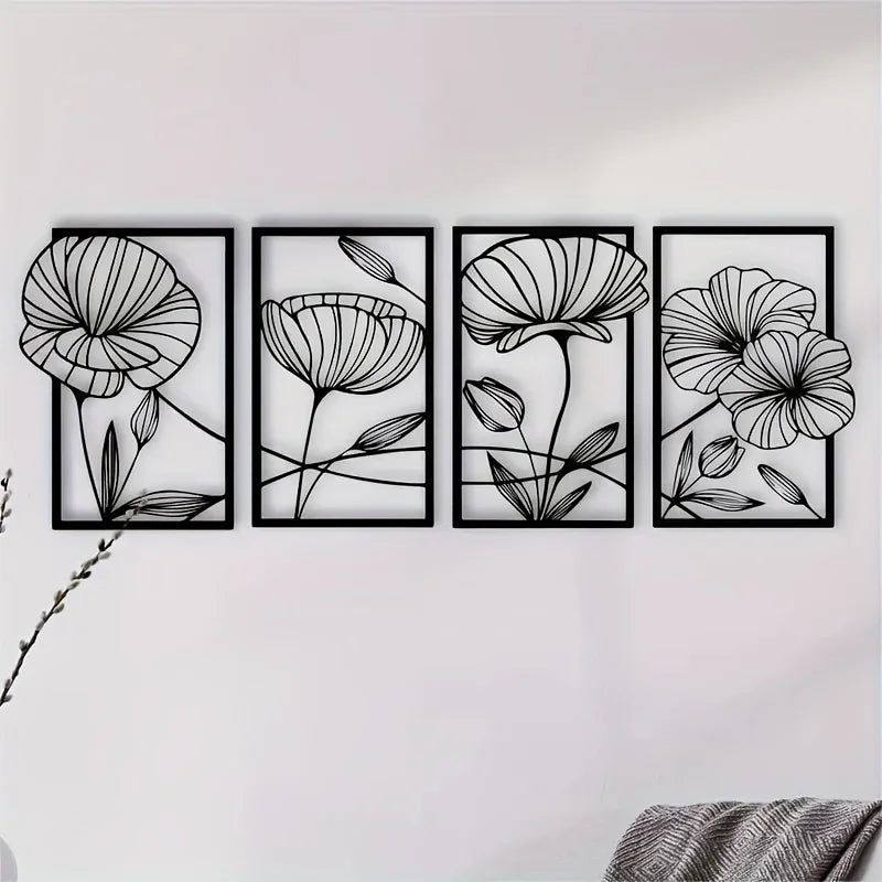 Skorter | Floral Butterfly Metal Wall Decoration