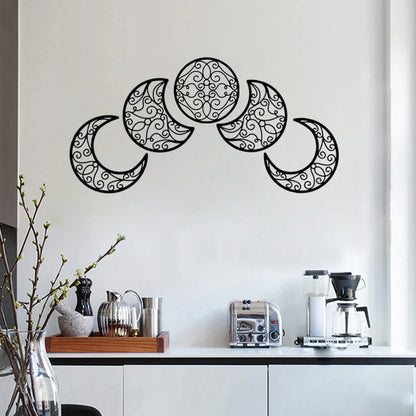 Skorter | Black Moon Phases Wall Hanging