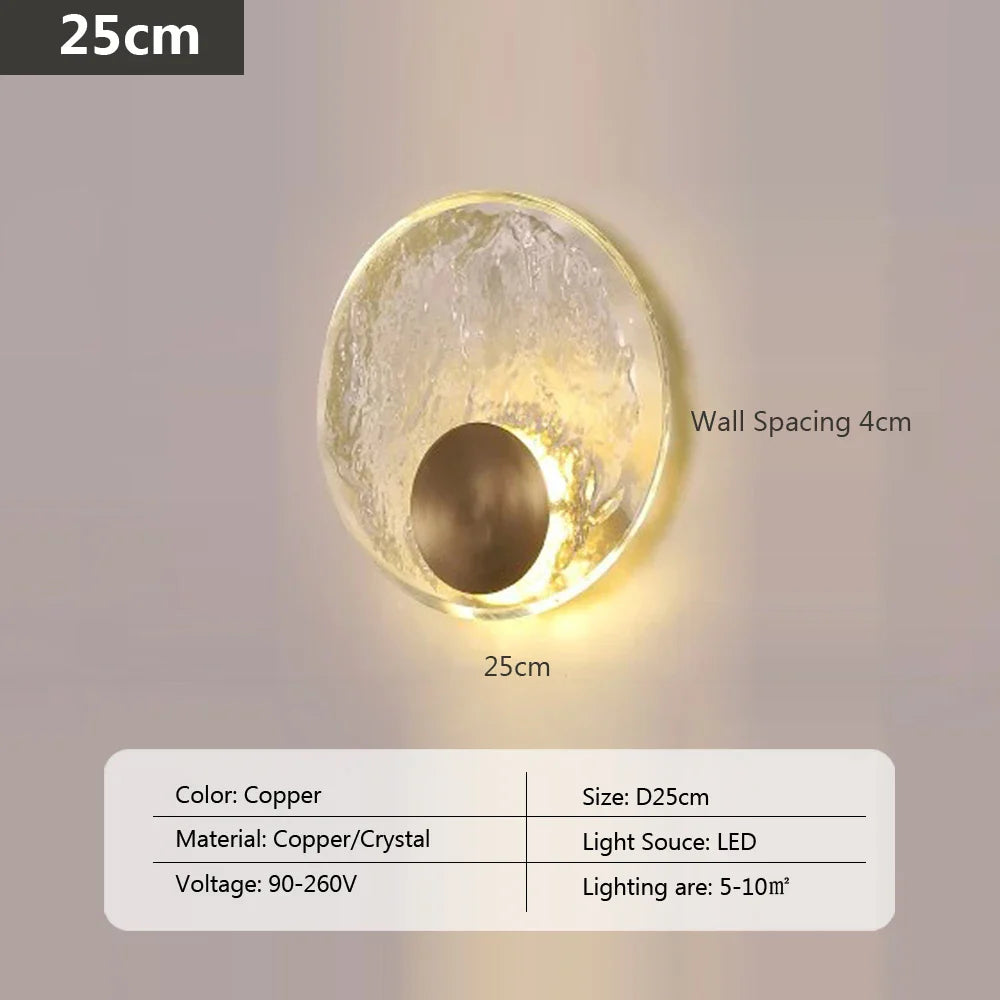 Skorter | CrystalLight - Modern LED Crystal Wall Lamp for Bedroom and Living Room