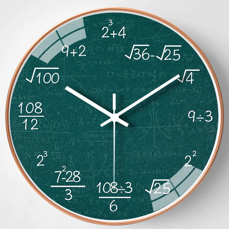 Skorter | ChalkBoard - Mathematical Formulas Wall Clock for Stylish Decoration