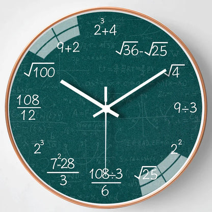 Skorter | ChalkBoard - Mathematical Formulas Wall Clock for Stylish Decoration