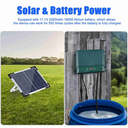 Skorter | Solar Drip Irrigation System Kit Automatic Watering with 30 Modes & 7 Timers – AquaFlow