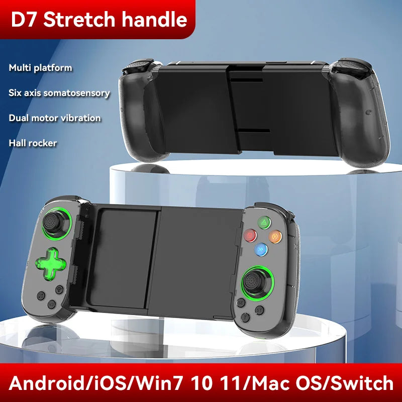 Skorter | BSP D8 RGB Wireless Tablet Controller with Bluetooth Stretching Joystick for Switch Gaming
