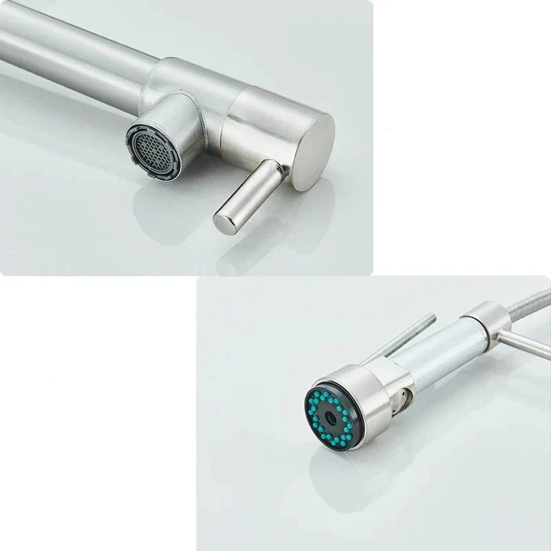 Skorter | FlexiNickel – 360° Swivel Kitchen Mixer Tap