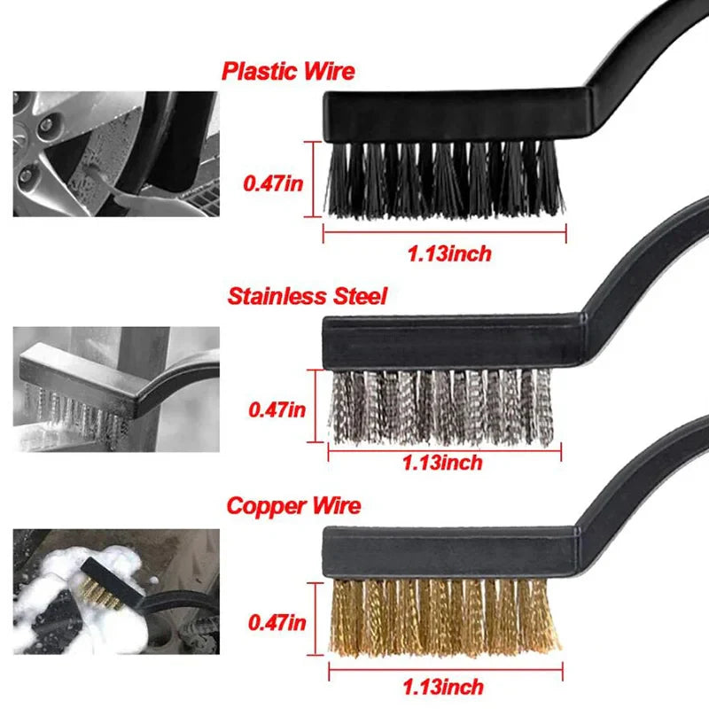 Skorter | 17-Piece Car Detailing Brush Set - Cleaning Tools for Air Vents / Rims