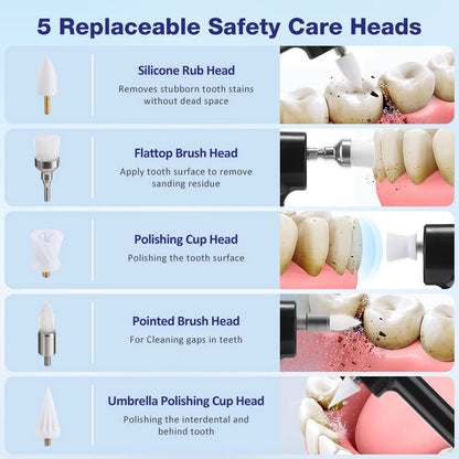 Skorter | 5-in-1 Wireless Tooth Polisher & Tartar Remover