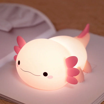 Skorter | Axolotl Silicone Night Light - Touch Table Lamp